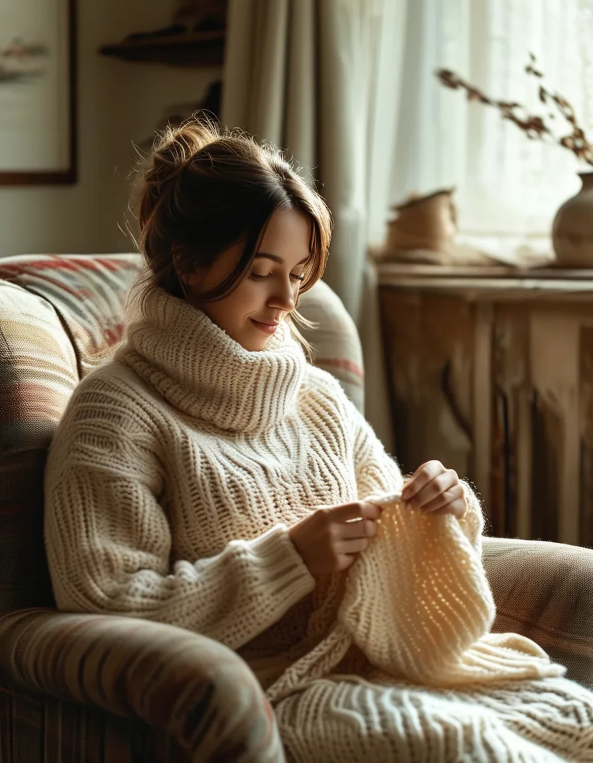 Why Knitting the Same Row Over and Over Is the Actual Point